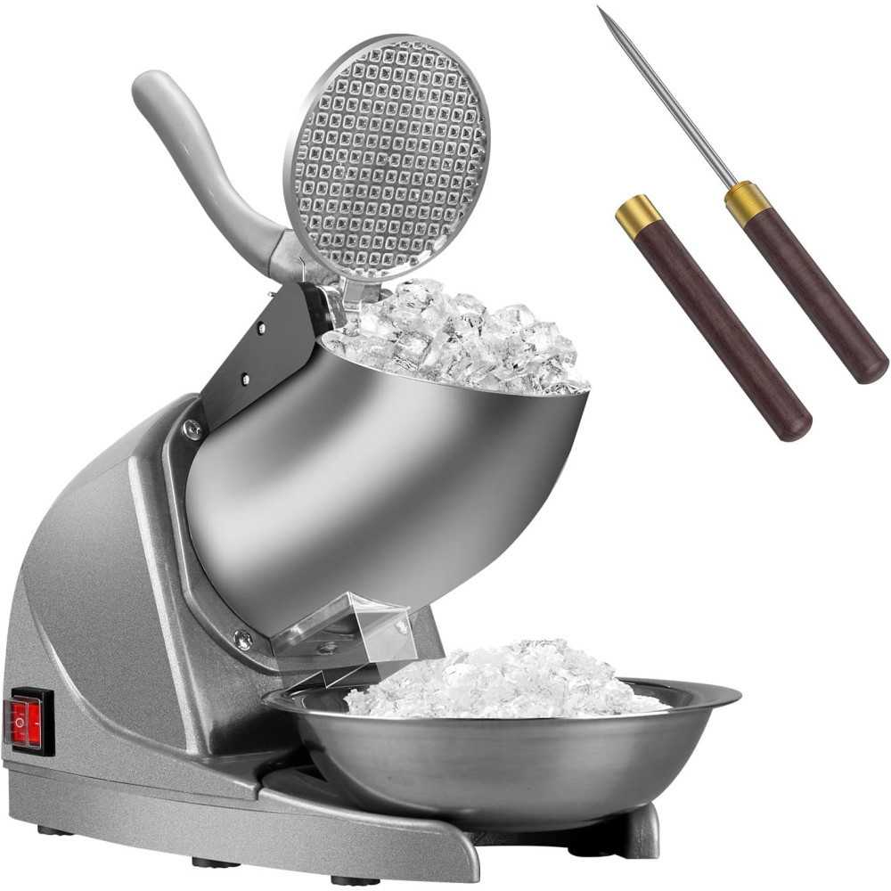 VEVOR Commercial Ice Crusher for Perfect Snow Cones in Family, Restaurants, and Bars