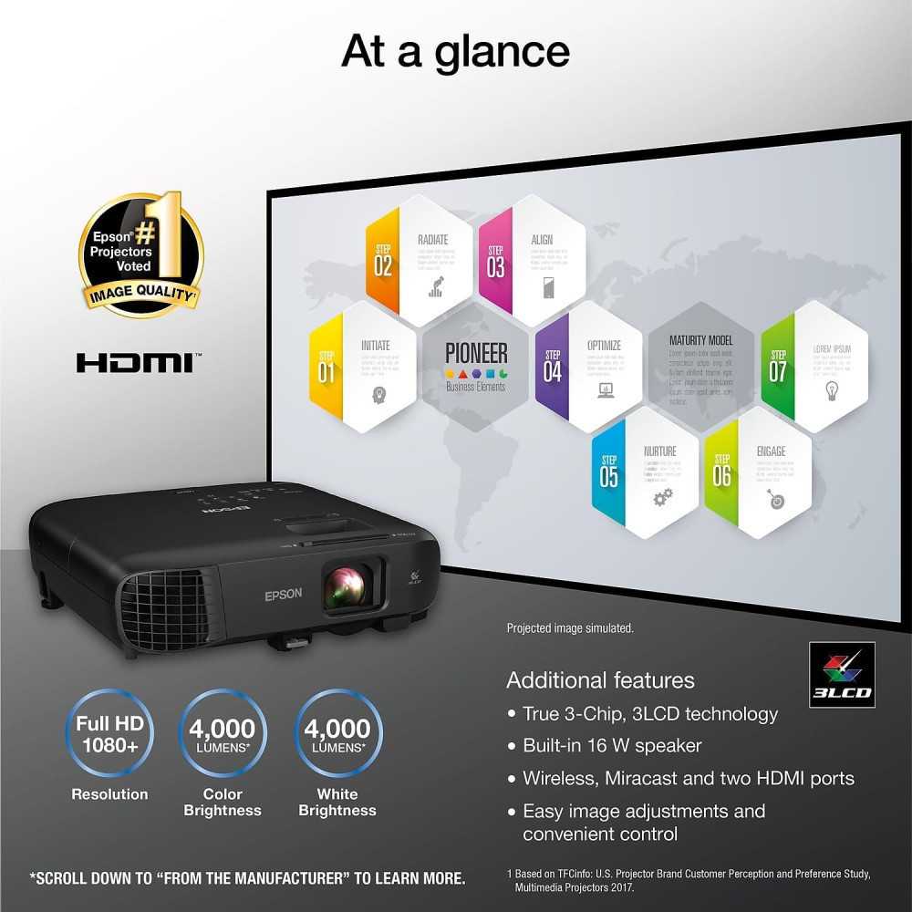 Epson Pro EX9240 Full HD Wireless Business and Home Projector