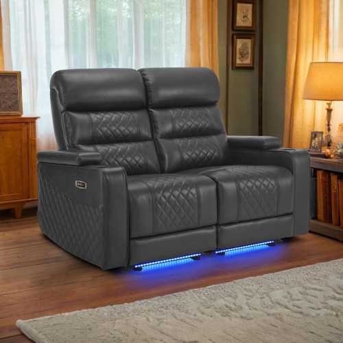 HTS470 Luxurious Power Recliner Loveseat with High-Tech Features | TekChoice Electronics