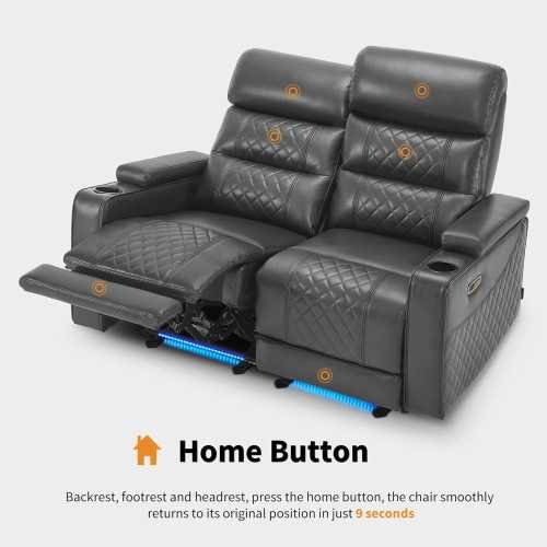 HTS470 Luxurious Power Recliner Loveseat with High-Tech Features | TekChoice Electronics