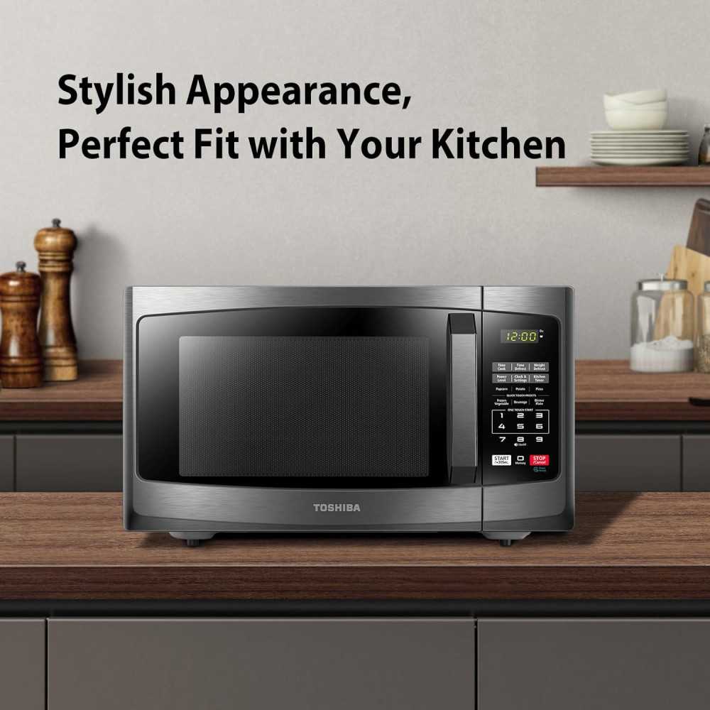 Toshiba 0.9 Cu.Ft. Microwave Oven For Modern Kitchens