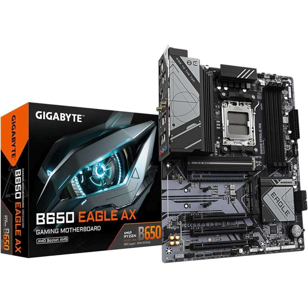 GIGABYTE B650 EAGLE AX AM5 Motherboard w/ DDR5 Triple M.2 and PCIe 5.0 Technology