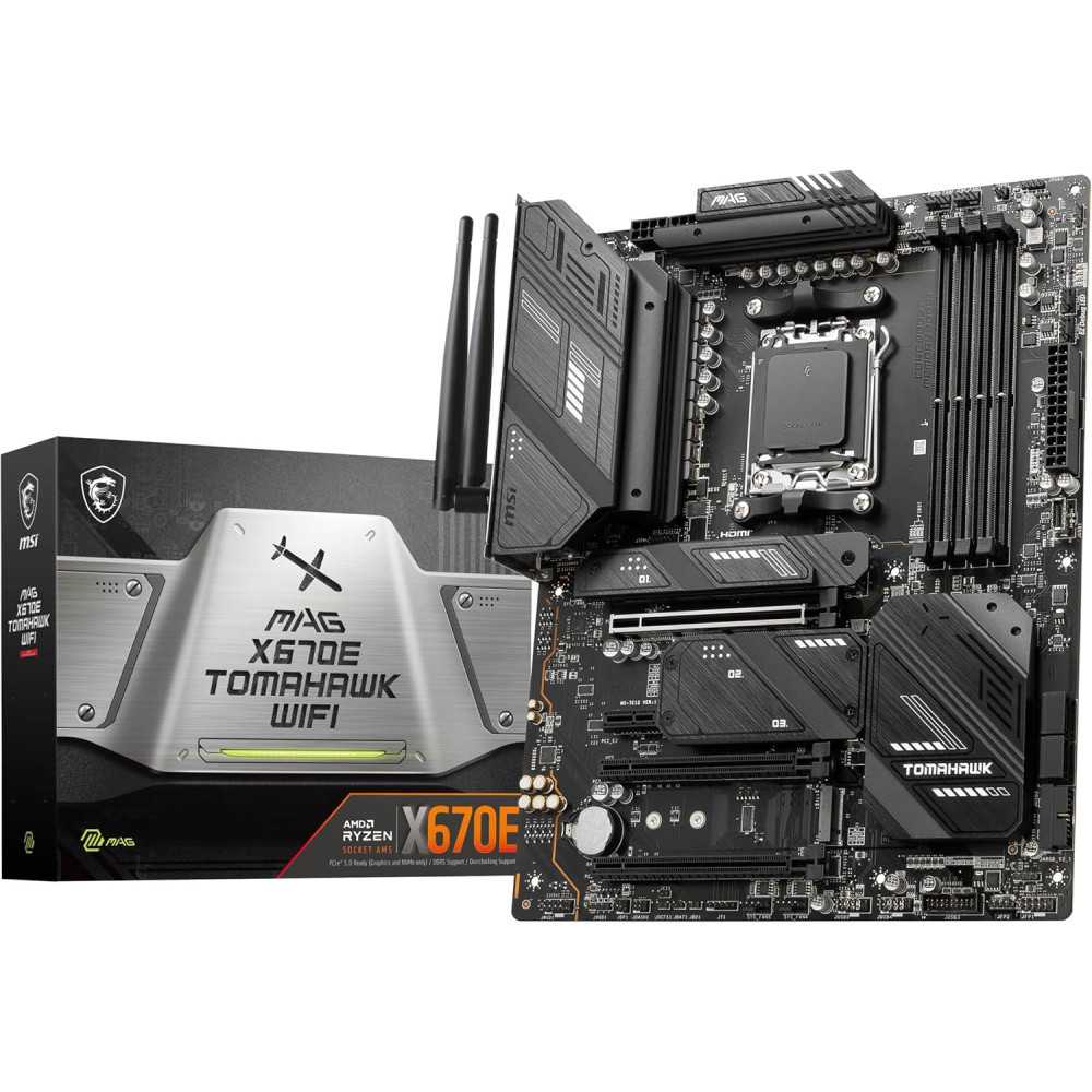 MSI MAG X670E Tomahawk WiFi Gaming Motherboard for AMD Ryzen 8000/7000 Series