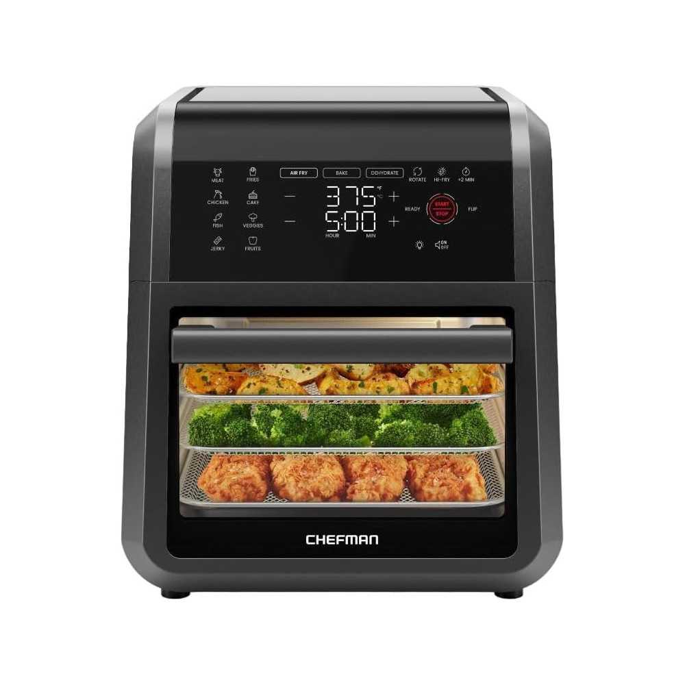 Chefman Family-Size Air Fryer Oven w/ Digital Timer and 12 Presets