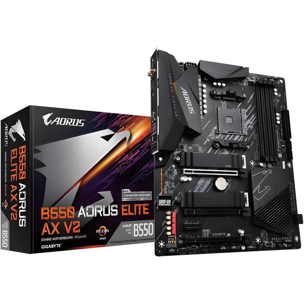 GIGABYTE B650 AORUS Elite AX Motherboard w/ DDR5, PCIe 5.0, WiFi 6E, and 5-Year Warranty