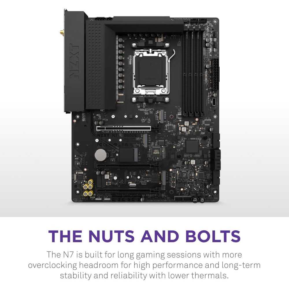 NZXT N7 B650E: AMD B650 Motherboard for Next-Gen Ryzen CPUs and DDR5 Support