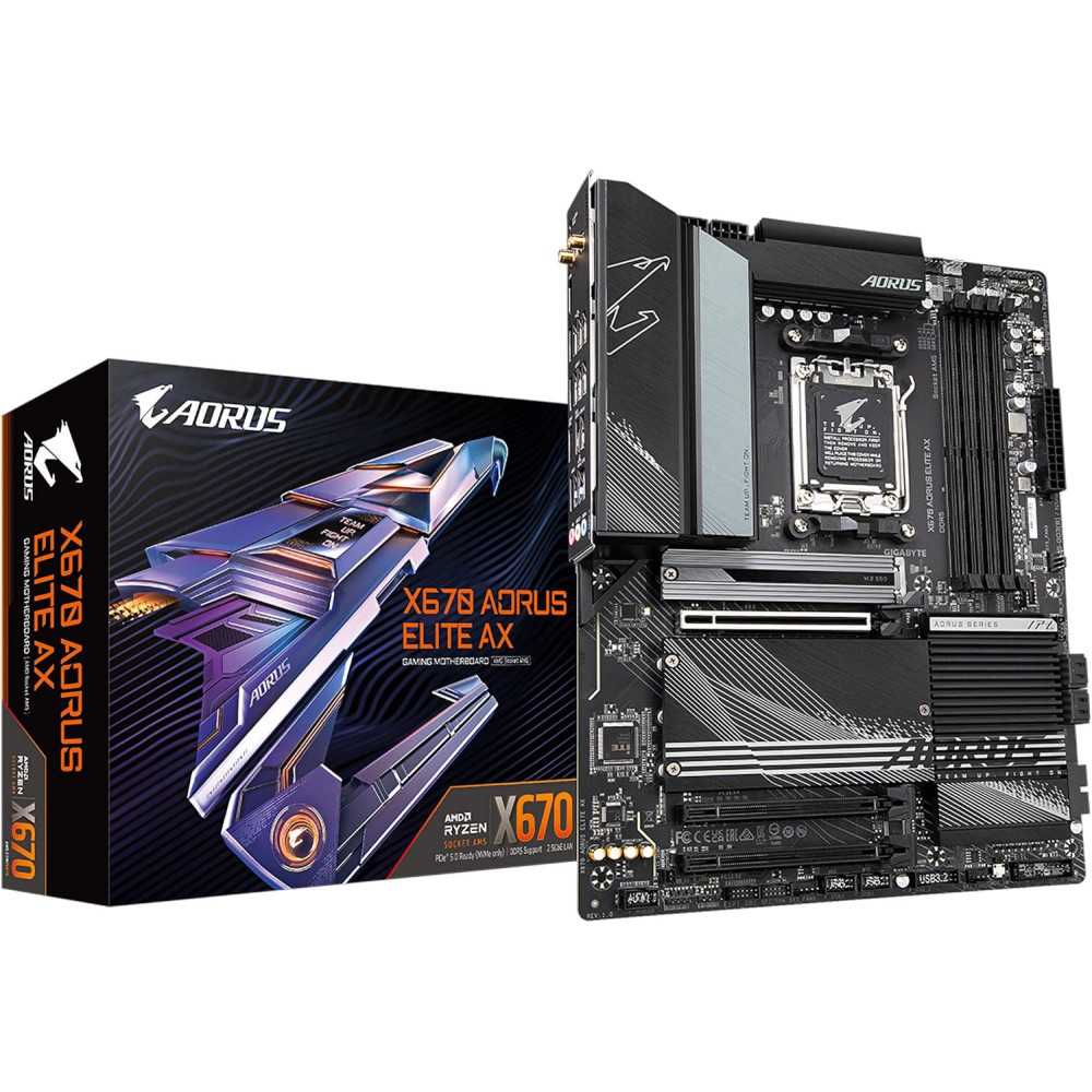 GIGABYTE X670 AORUS Elite AX Gaming Motherboard