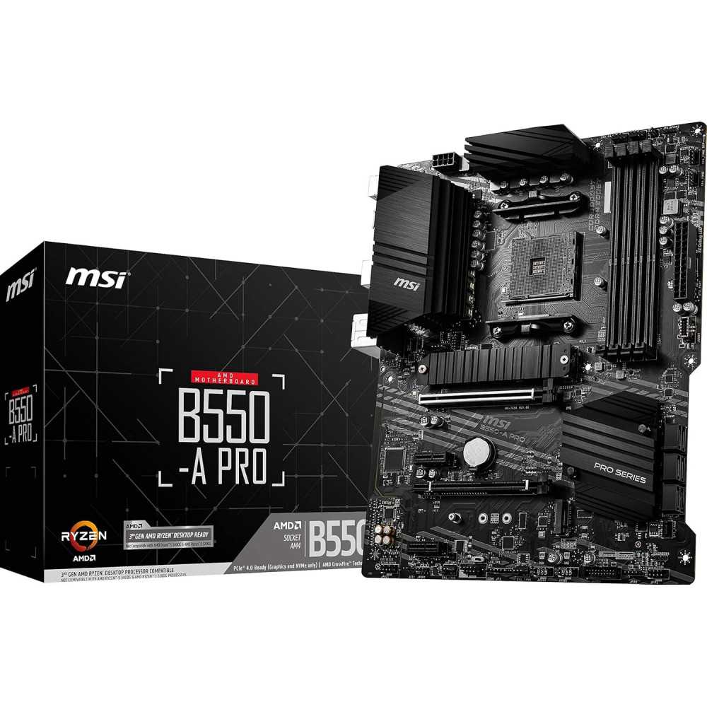 MSI B550-A PRO ProSeries: Motherboard for AMD Ryzen 5000 Series