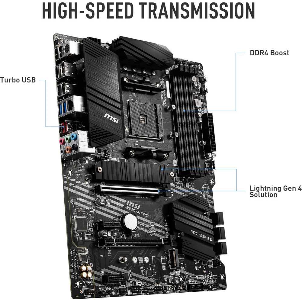 MSI B550-A PRO ProSeries: Motherboard for AMD Ryzen 5000 Series