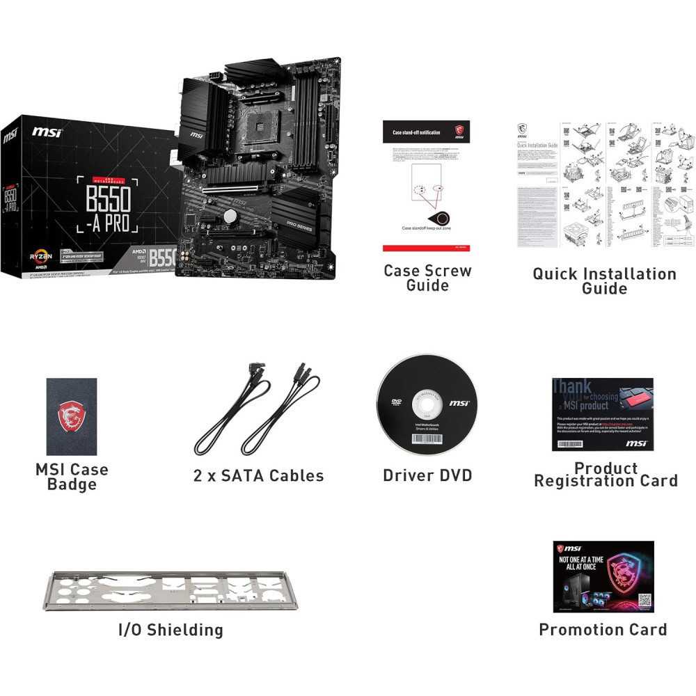 MSI B550-A PRO ProSeries: Motherboard for AMD Ryzen 5000 Series