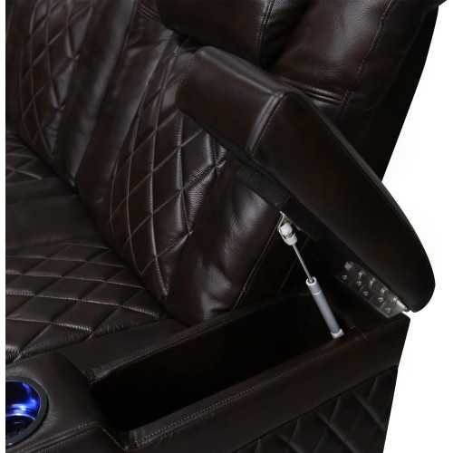 Top-Grain Italian Nappa Leather Home Theater Seating | TekChoice Electronics