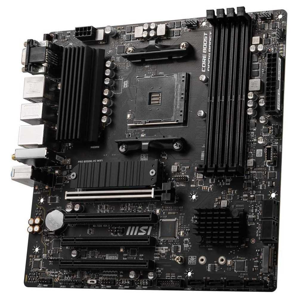 MSI PRO B550M-VC WIFI ProSeries Motherboard for AMD Ryzen 5000 Series