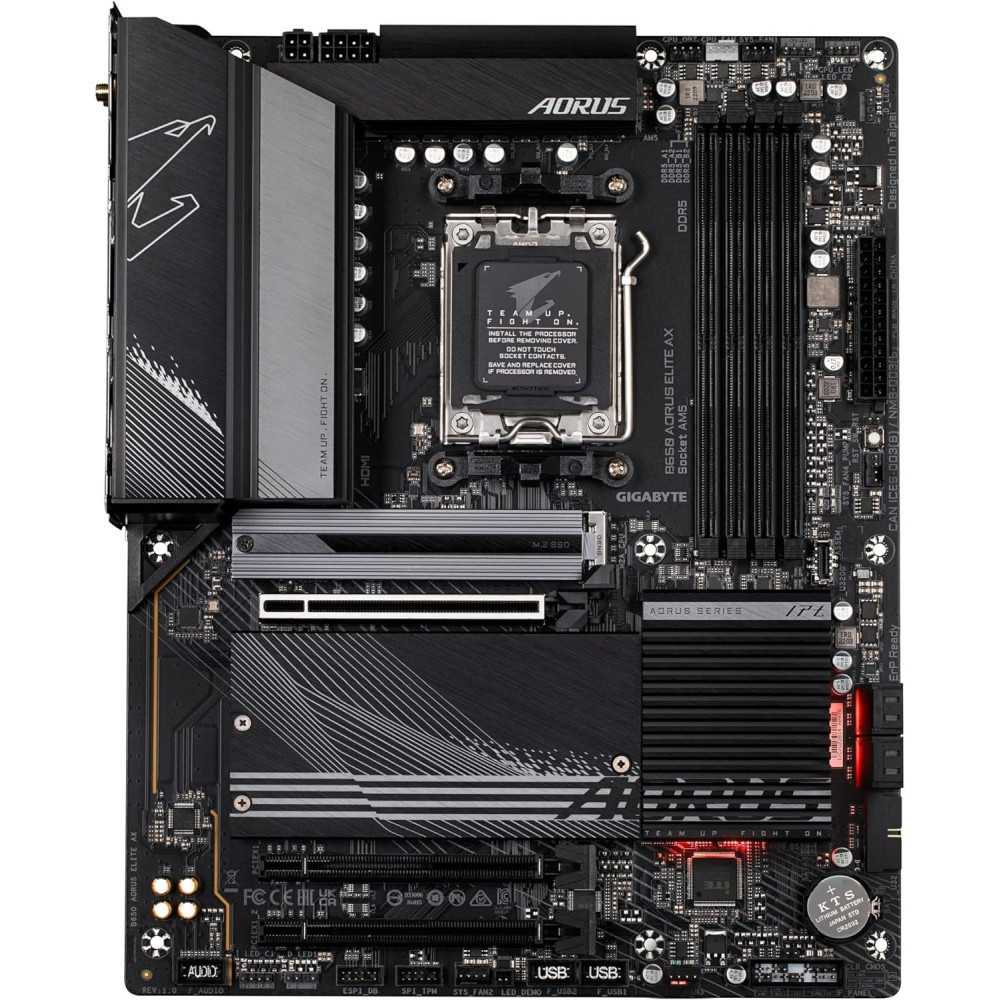 GIGABYTE B650 AORUS Elite AX Motherboard w/ DDR5, PCIe 5.0, WiFi 6E, and 5-Year Warranty