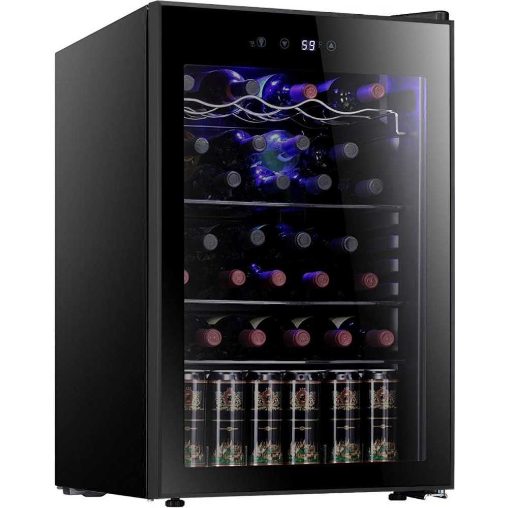 36-Bottle Wine Cooler and Beverage Refrigerator for Home Bars