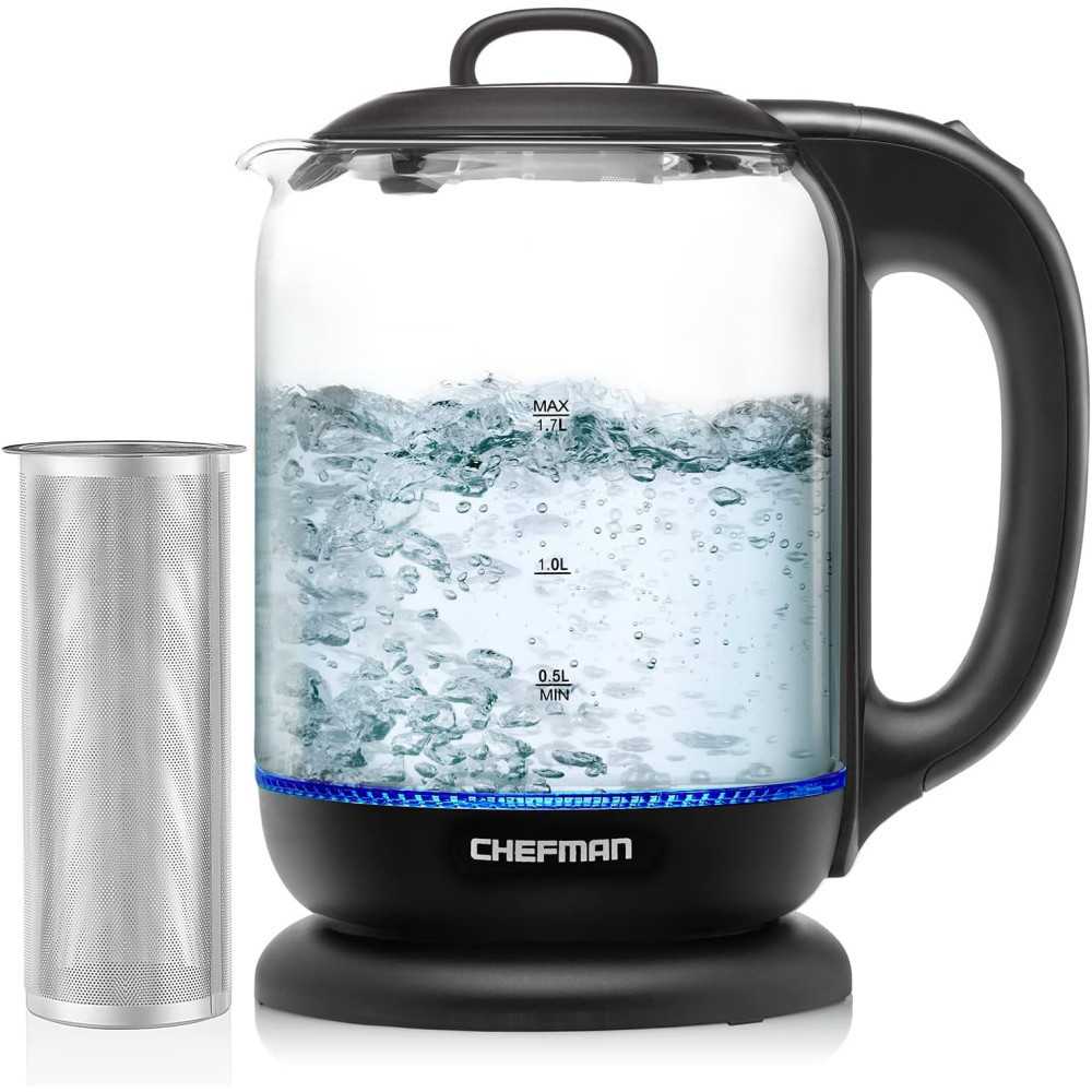 Glass Electric Tea Kettle for Fast Boiling and Safety Features