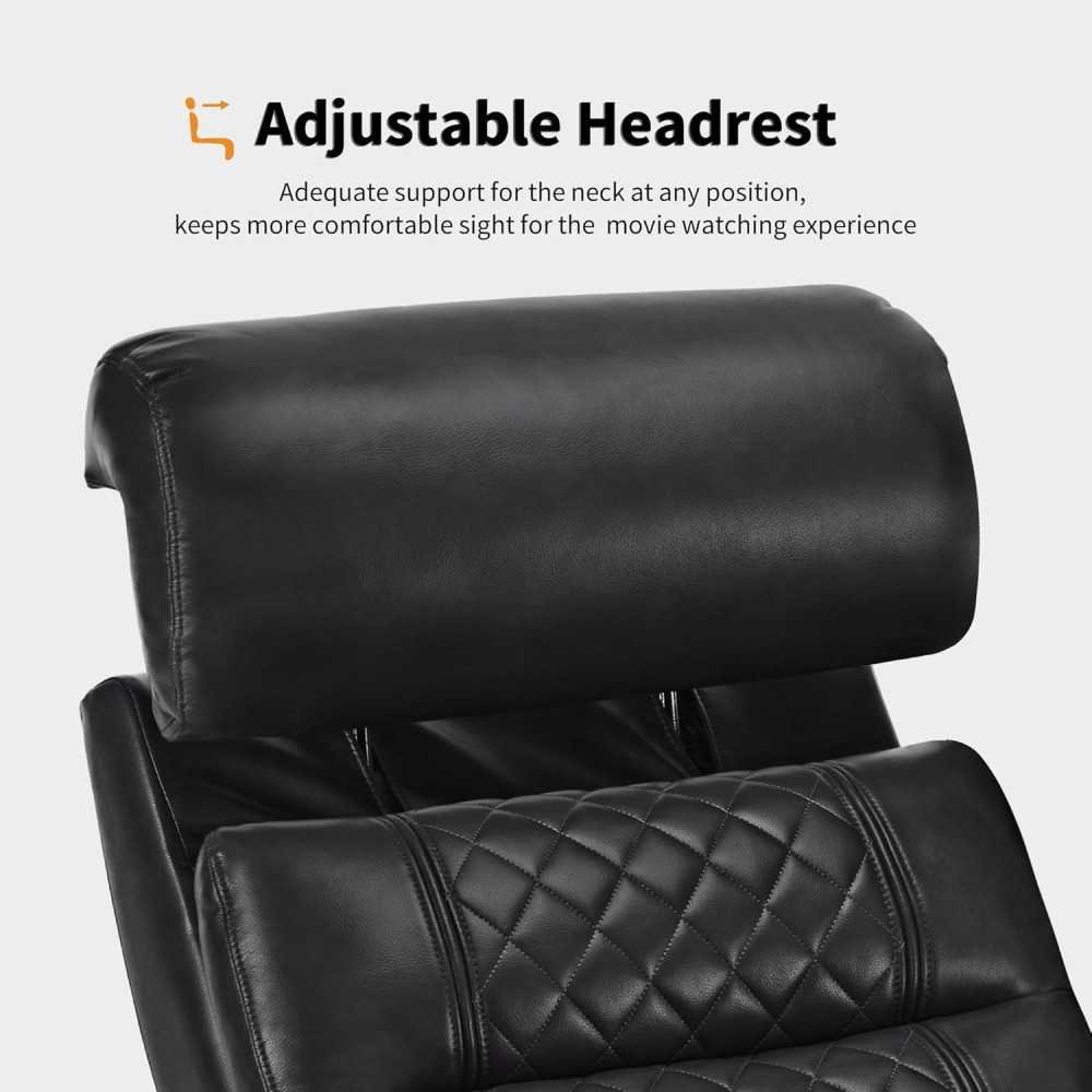 Power Recliner Home Theater Seating featuring Adjustable Headrests, Central, and Convenient Tech Ports | TekChoice Electronics