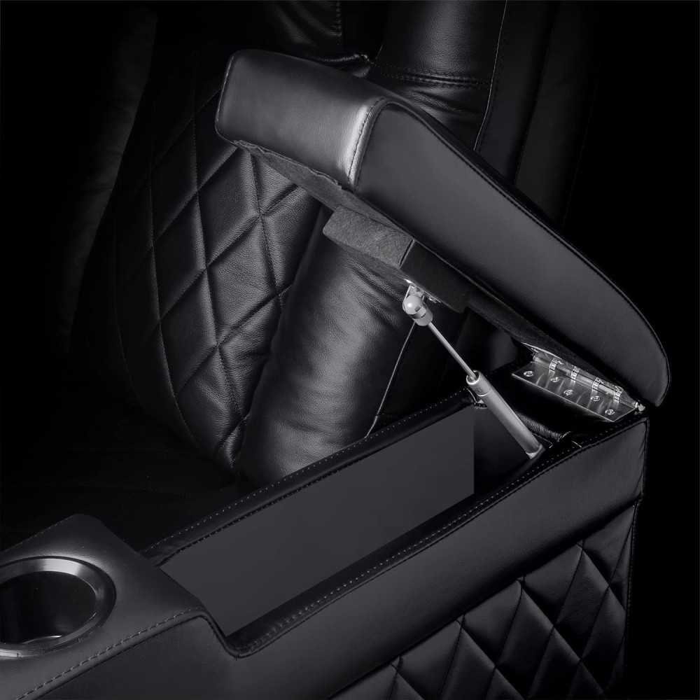 Premium Italian Leather Seating with Power Headrest, Lumbar Support, and Drop-Down | TekChoice Electronics