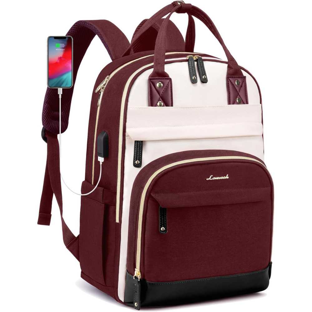 Extra Large School Backpack w/ USB Port and TSA Approval