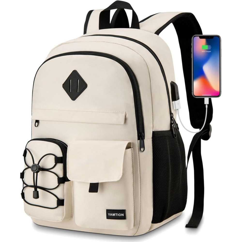 Extra Large School Backpack w/ USB Port and TSA Approval