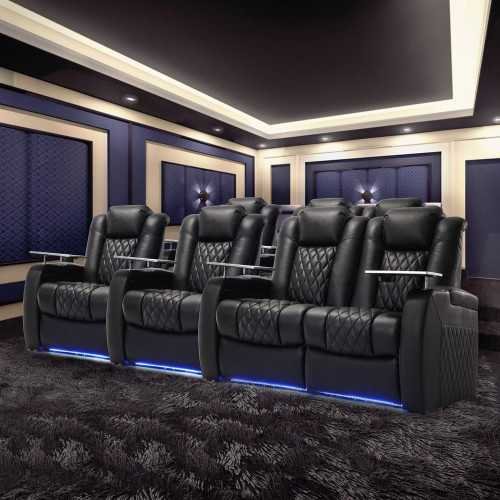 Top Grain Leather Recliner Chair with Power Features for the Perfect Home Theater Seating | TekChoice Electronics