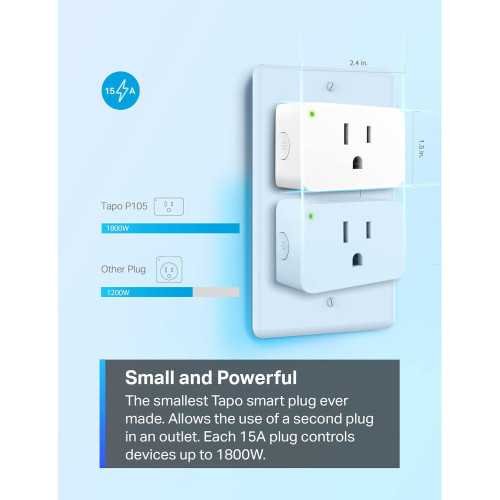 TP-Link Tapo Smart Plug Mini - Easy Setup, Voice Control Compatibility & UL Certification | TekChoice Electronics