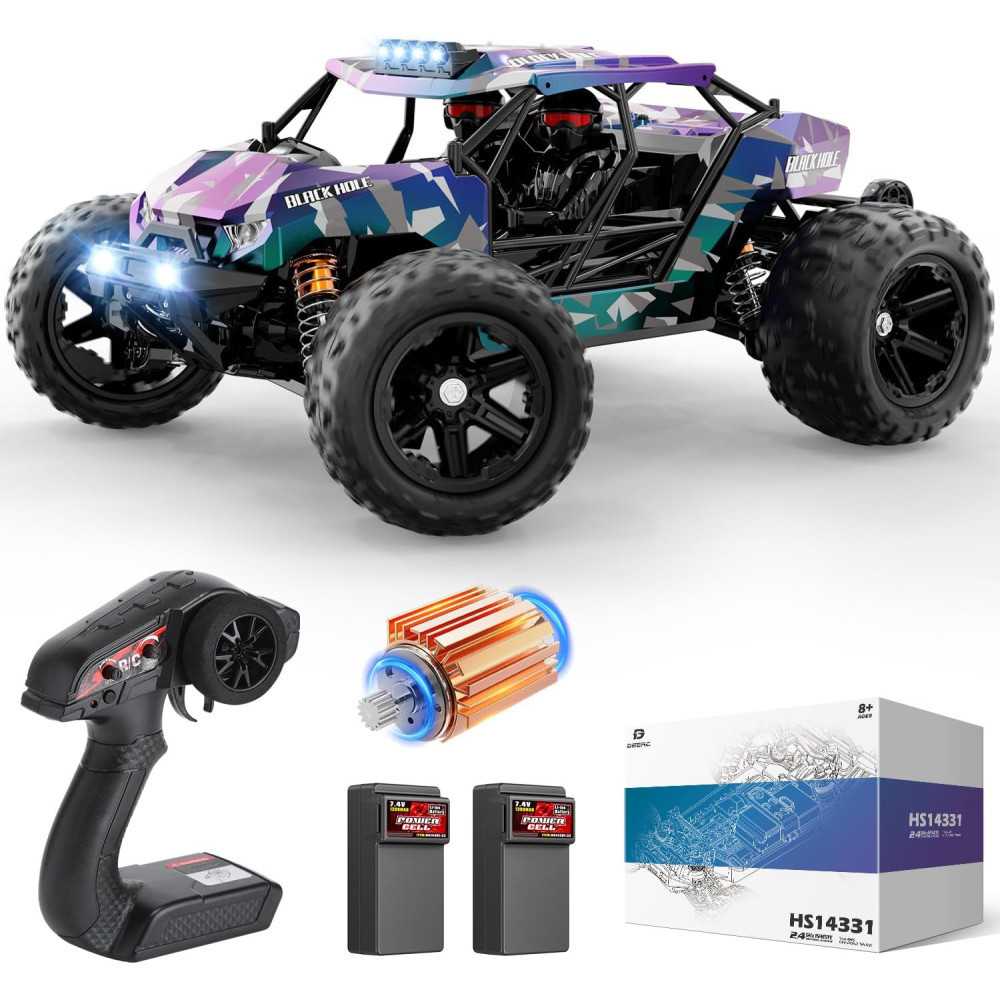 Double-Sided Mini Remote Control Stunt Car w/ 360 Flips and LED Lights