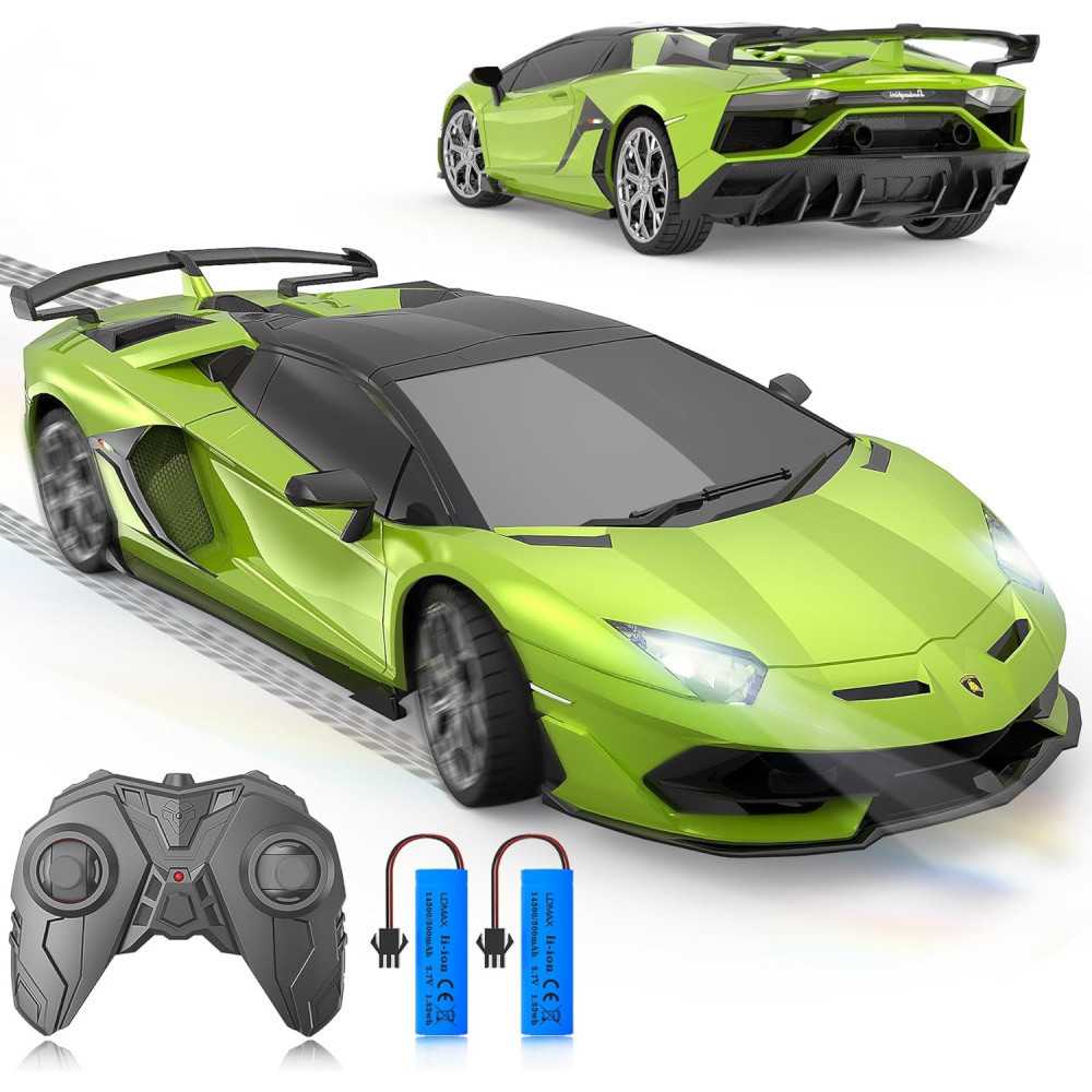 Rechargeable Remote Control Stunt Toy Car w/ Dazzling Lights and 360° Flips