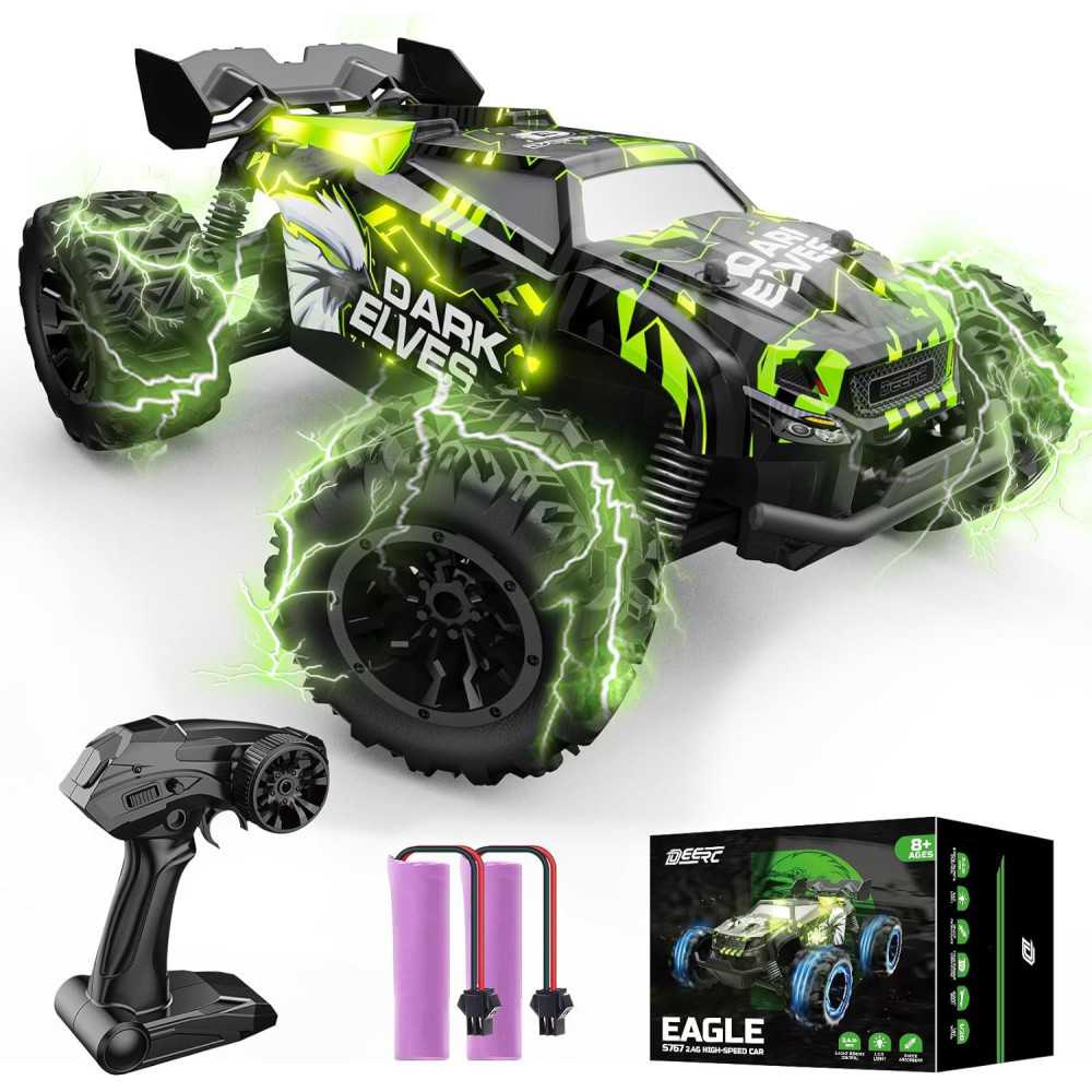 Double-Sided Mini Remote Control Stunt Car w/ 360 Flips and LED Lights