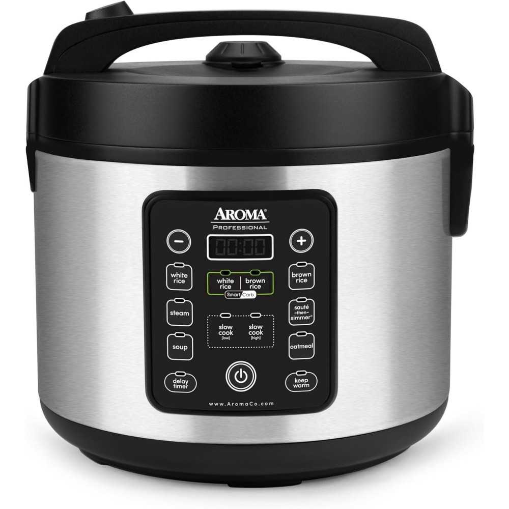 GreenLife 4-Cup Digital Rice Cooker w/ PFAS-Free Ceramic Pot and Auto Presets