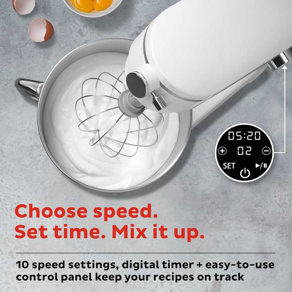 Instant Pot Stand Mixer Pro: Streamlined 10-Speed Power and Easy-Clean Stainless Steel Bowl Included