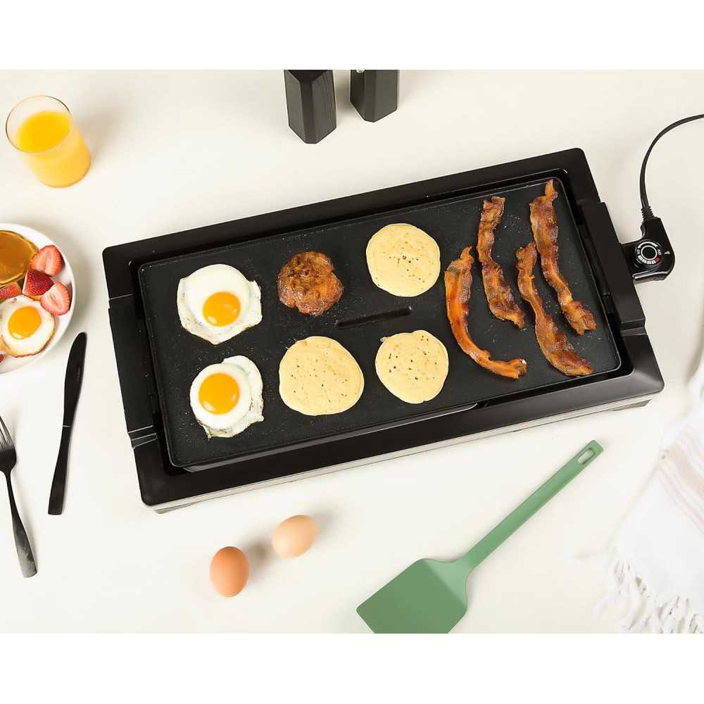 Electric Indoor Griddle and BBQ Grill for Fast, Flavorful Cooking