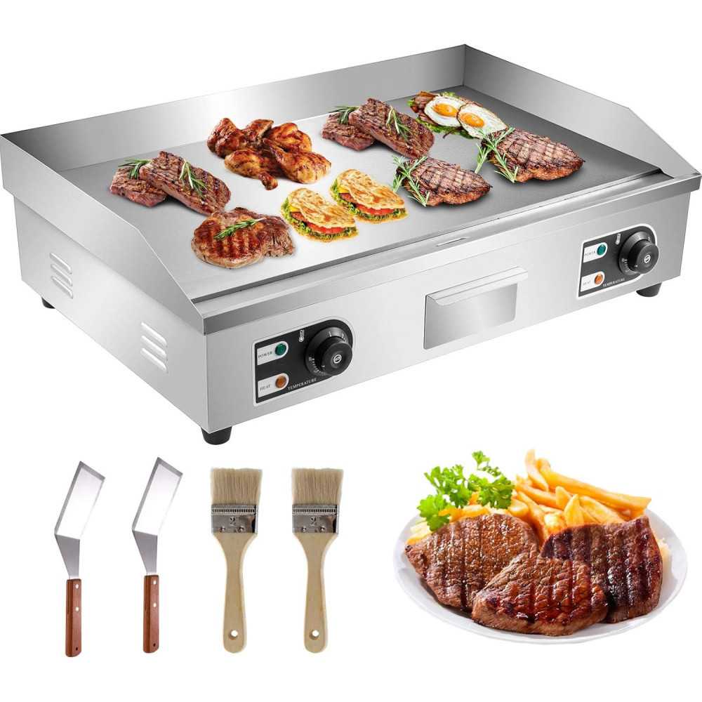 Electric Indoor Griddle and BBQ Grill for Fast, Flavorful Cooking