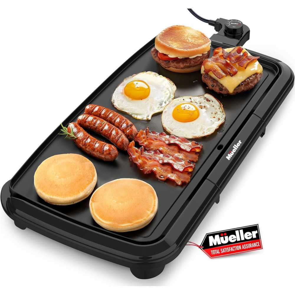 HealthyBites 20-inch Electric Griddle for Flawless Breakfasts and Delicious Burgers