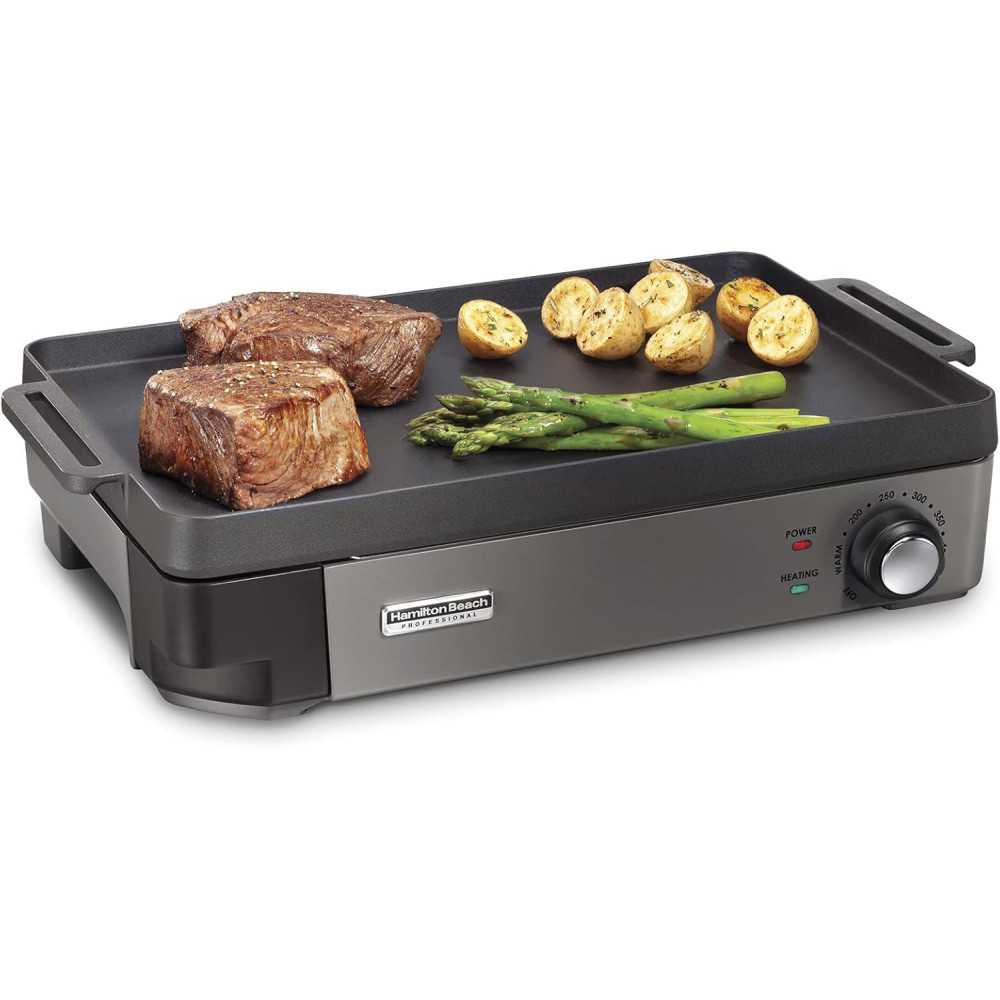 Electric Indoor Griddle and BBQ Grill for Fast, Flavorful Cooking