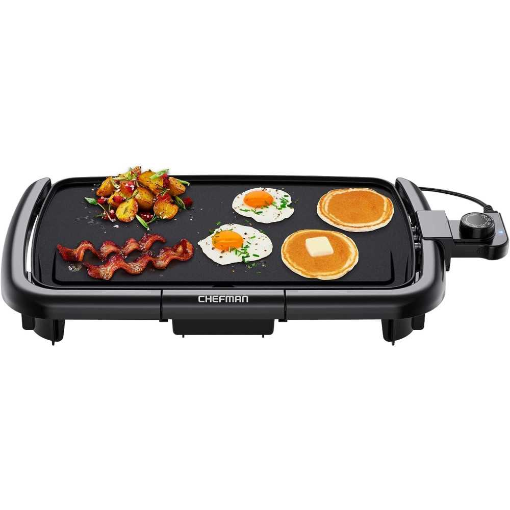 Electric Indoor Griddle and BBQ Grill for Fast, Flavorful Cooking