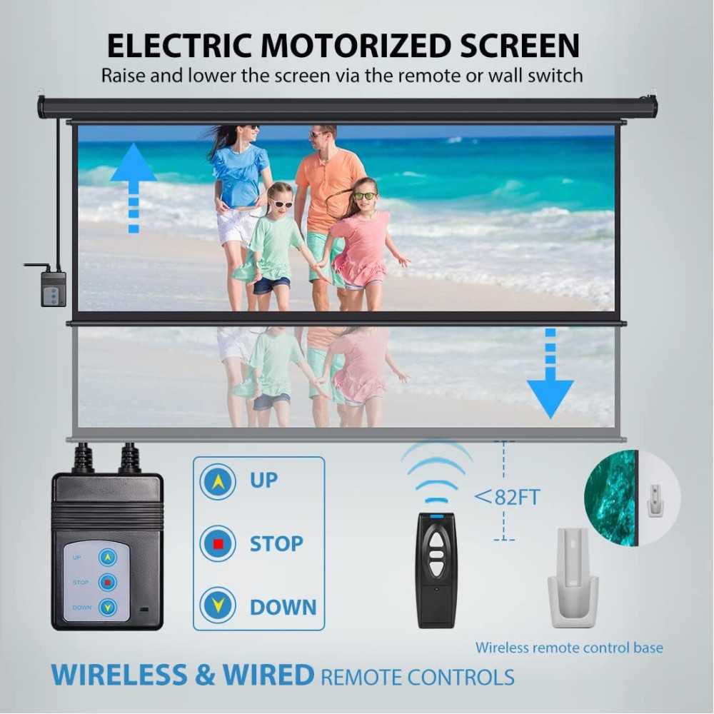 100 inch Electric Motorized Projector Screen