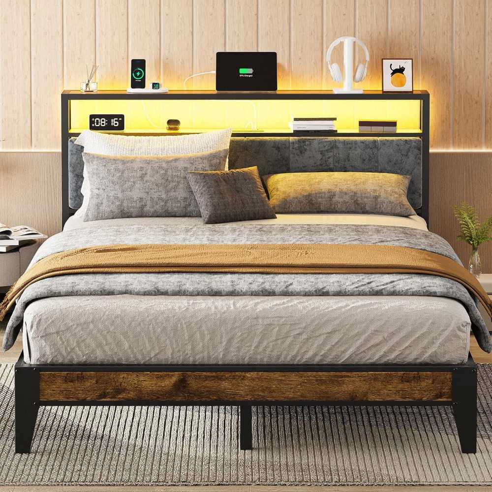 Nightstand Set of 2: Storage, Convenient Charging, and Modern Design