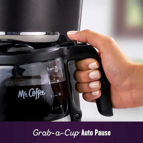 Mr. Coffee's 5-Cup Programmable Coffee Maker with Auto Pause and Compact Design | TekChoice Electronics