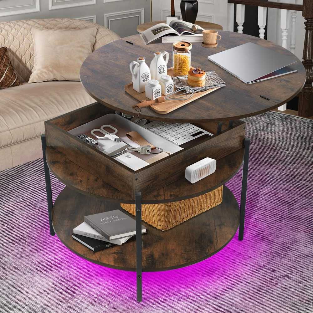 Modern LED Nightstands with Smart Features & High Gloss Drawers