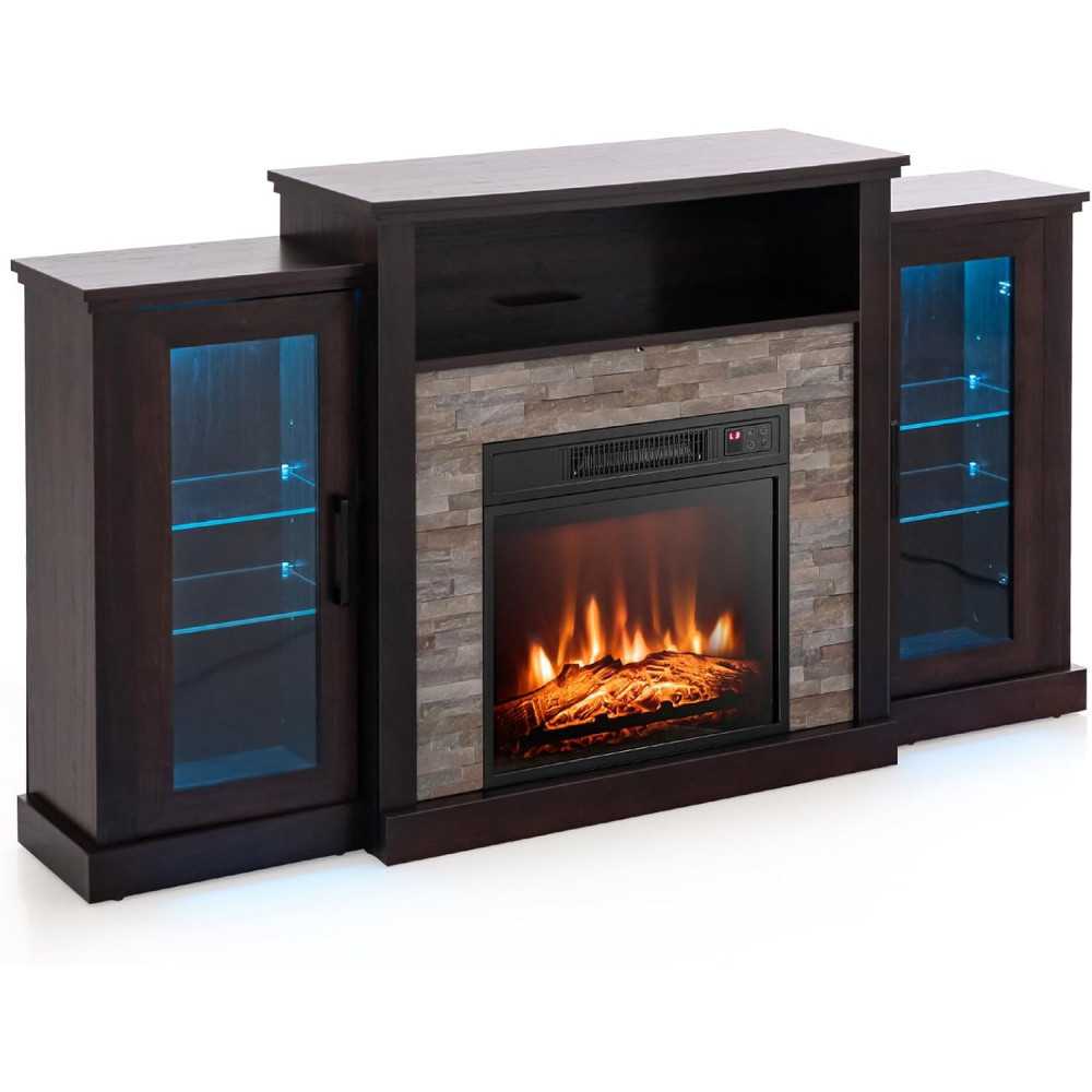 Home Lumina Electric Fireplace TV Stand