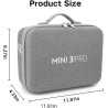 Black Yueli Mini 3 Pro Carrying Case Storage Bag