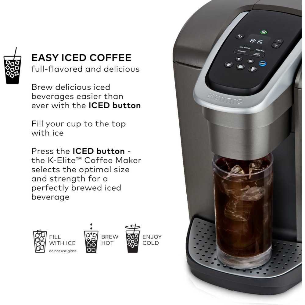 K-Elite Single Serve Coffee Maker with Personalized Strength and Temperature Control | TekChoice Electronics