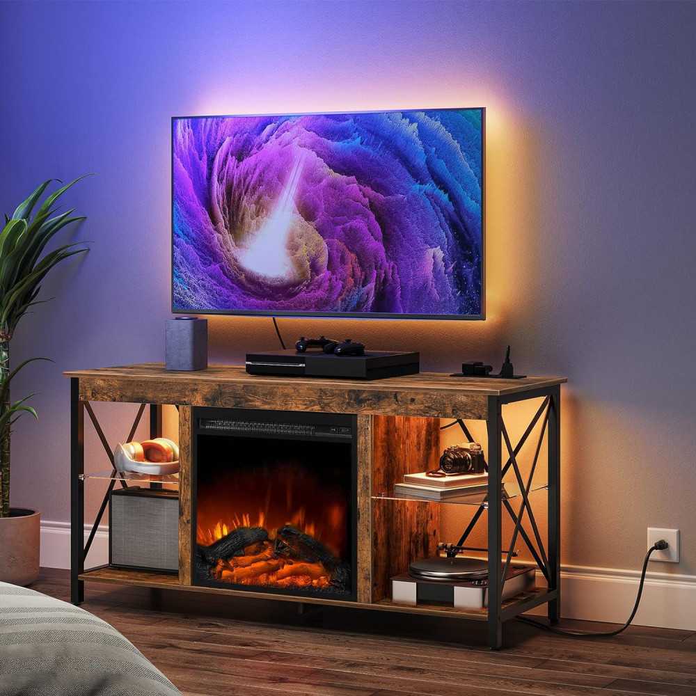 Home Brooklyn Fireplace TV Stand