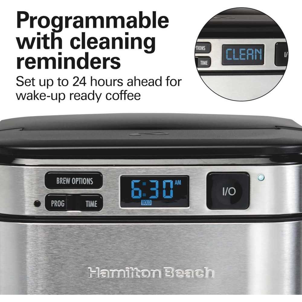 12-Cup Coffee Maker with Front Access Easy Fill & Pause and Serve Feature | TekChoice Electronics