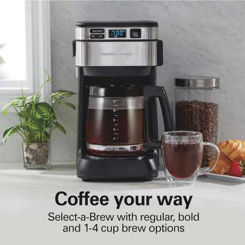 12-Cup Coffee Maker with Front Access Easy Fill & Pause and Serve Feature | TekChoice Electronics