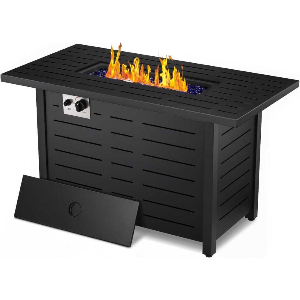 50,000 BTU Propane Gas Fire Pit Table