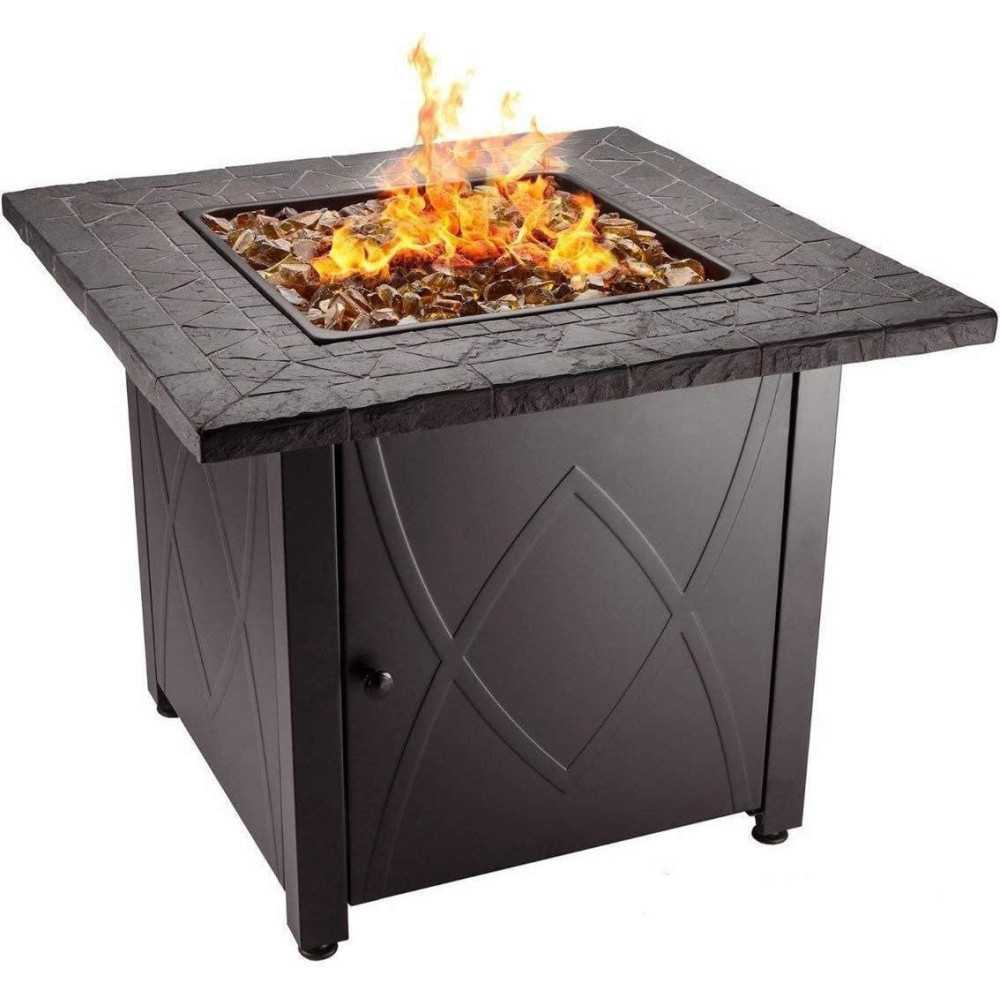 50,000 BTU Propane Gas Fire Pit Table