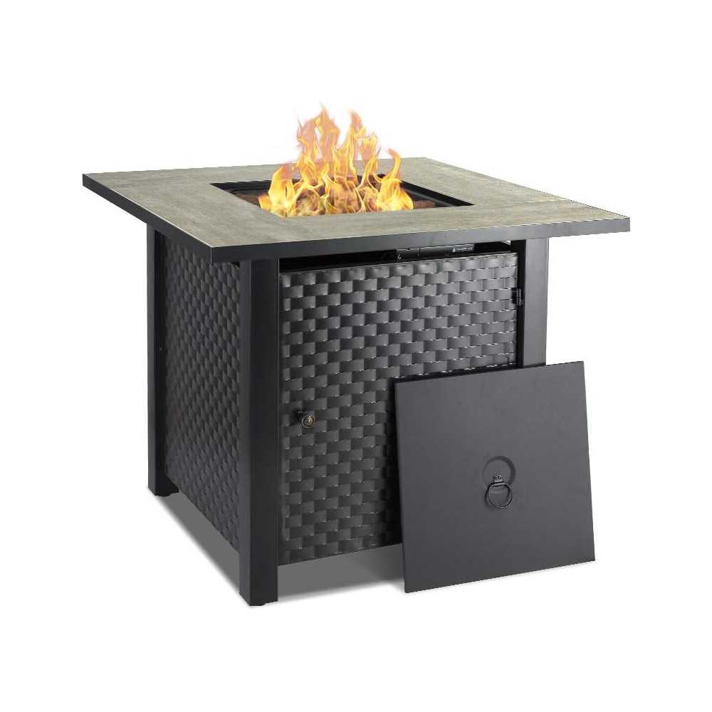 50,000 BTU Propane Gas Fire Pit Table