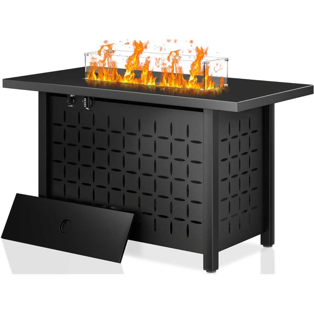 50,000 BTU Propane Gas Fire Pit Table