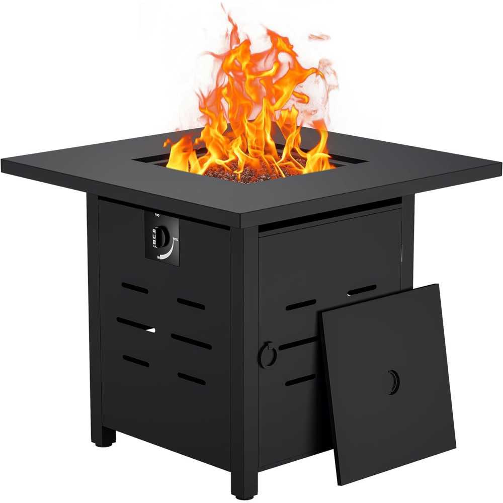 50,000 BTU Propane Gas Fire Pit Table